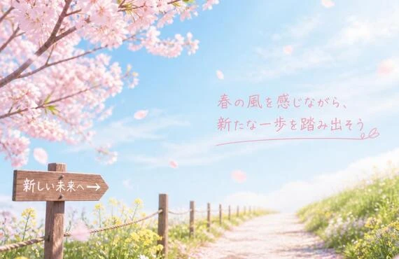 春の風を感じながら、新たな一歩を踏み出そう