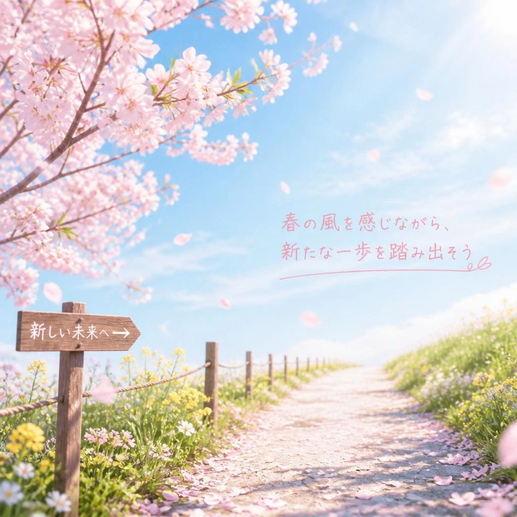 春の風を感じながら、新たな一歩を踏み出そう